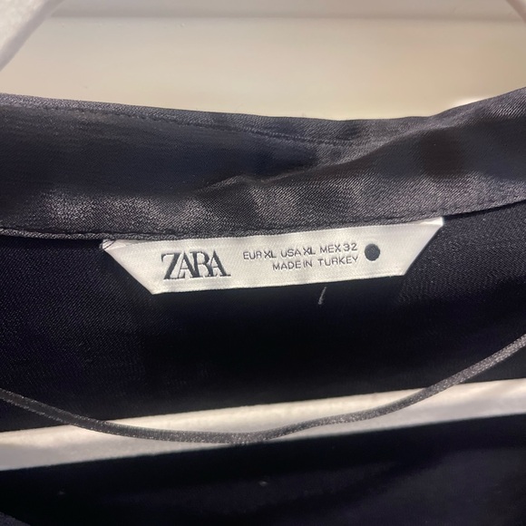Zara Black Satin Top - Picture 3 of 3